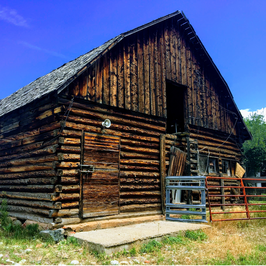 Historic barn at Coffman Ranch in Carbondale Colorado